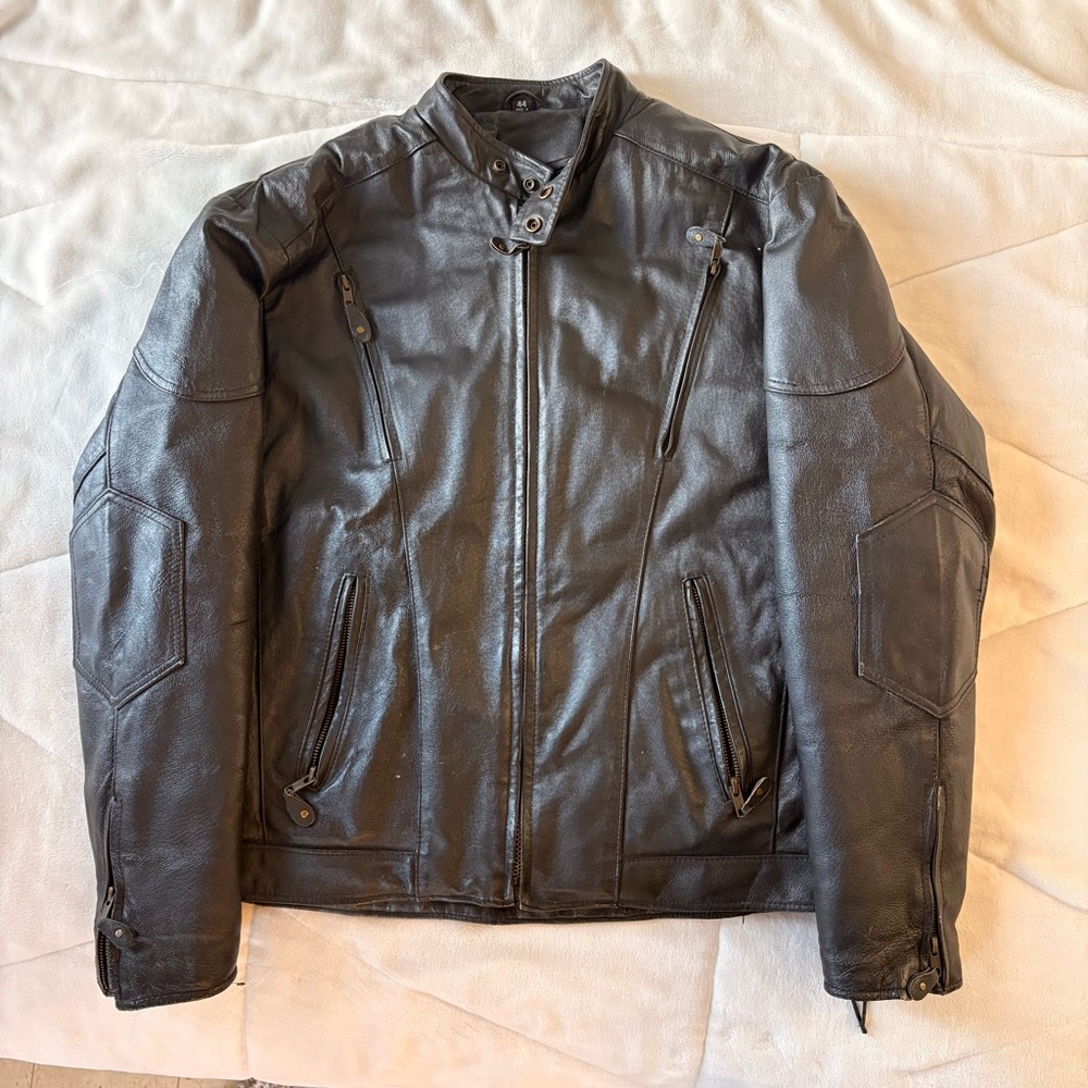 Men's Black Leather Jacket